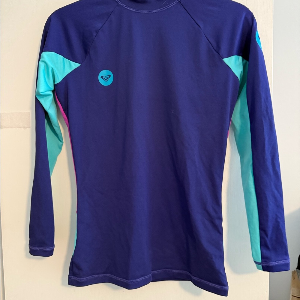 Roxy Blue and Pink Rash Guard